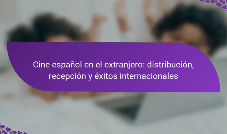 Cine español en el extranjero: distribución, recepción y éxitos internacionales