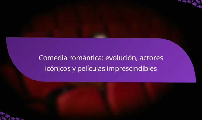 Comedia romántica: evolución, actores icónicos y películas imprescindibles
