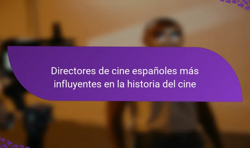Directores de cine españoles más influyentes en la historia del cine
