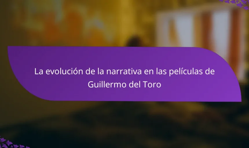La evolución de la narrativa en las películas de Guillermo del Toro