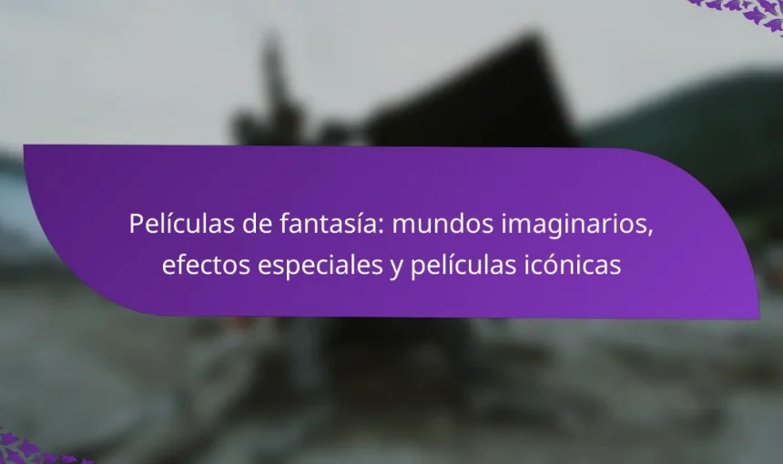 Películas de fantasía: mundos imaginarios, efectos especiales y películas icónicas